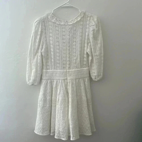 NWT Sandro Gianni Embroidered Cotton Mini Dress - Picture 4 of 9